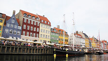 Nyhavn krantinė Kopenhagos centre