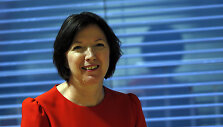 Didžiosios Britanijos profesinių sąjungų kongreso vadovė Frances O'Grady