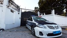 Libijos policijos automobilis.