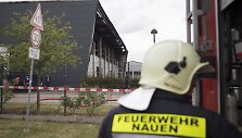 Padegta laikina pabėgėlių stovykla prie Berlyno