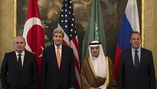 Vienoje prasidėjo Rusijos, JAV, Turkijos ir Saudo Arabijos derybos dėl Sirijos
