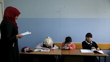 Aklųjų ir silpnaregių mokykloje Palestinoje vaikai mokomi pasitelkiant muziką