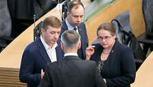 Ramūnas Karbauskis, Aurelijus Veryga ir Agnė &Scaron;irinskienė