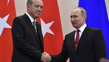 Vladimiras Putinas ir Recepas Tayyipas Erdoganas 
