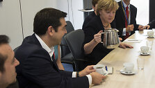 Aleksis Cipras ir Angela Merkel
