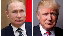 Vladimiras Putinas ir Donaldas Trumpas.