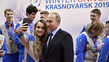 Vladimiras Putinas vie&scaron;i Krasnojarske