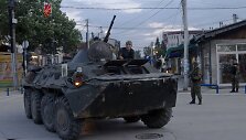 Kumanovo miestas po pasibaigusios operacijos prie&scaron; numanomą ginkluotą albanų grupuotę