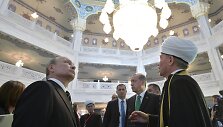Vladimiras Putinas mečetės atidaryme