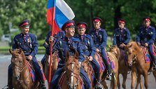 Grupė Rusijos kazokų pradėjo raitelių žygį į Berlyną i&scaron; Maskvos