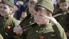 Vaikų kariuomenės paradas Rostove prie Dono
