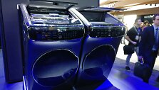 "Samsung" drabužių skalbyklės ir džiovyklės tandemas