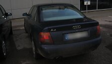 Sulaikyto įtariamojo automobilis