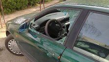 Po nakties apvogtas ir apgadintas automobilis