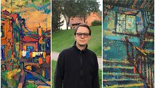 Klajonės Vilniumi &ndash; naujausioje Manto Me&scaron;kėlos tapybos parodoje