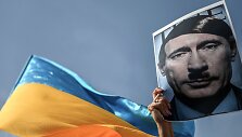 Protestas prie&scaron; karą Ukrainoje