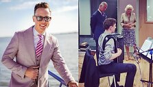 Martynas Levickis su karaliumi Karoliu III ir karaliene konsorte Camilla