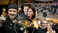 Oskaras Kor&scaron;unovas ir jo gimtadienio svečiai