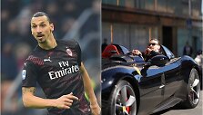 Zlatanas Ibrahimovičius savo prabangiame automobilyje