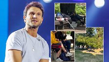 Vaidas Baumila neapsikentė benamių dergiamo Naugarduko skvero