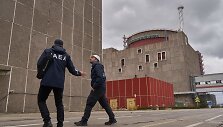 Tarptautinės atominės energijos agentūros darbuotojai Zaporižios atominėje elektrinėje