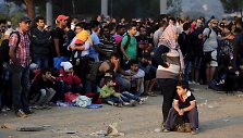 Migrantai Makedonijoje