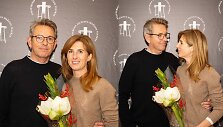 Arūnas Sakalauskas su žmona Gabija Laubner