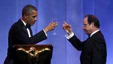 Barackas Obama ir Francois Hollande'as