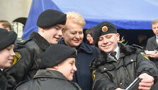 Dalia Grybauskaitė priėmė Generolo Povilo Plechavičiaus mokyklos kadetų priesaikas