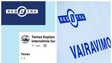 Regitros vardu naudojasi sukčiai