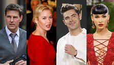Tomas Cruise'as, Renee Zellweger, Zacas Efronas, Megan Fox