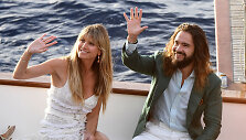 Heidi Klum ir Tomo Kaulitzo prie&scaron;vestuvinio vakarėlio akimirka