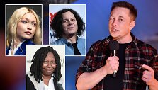 Elonas Muskas, Gigi Hadid, Whoopi Goldberg, Jackas White'as