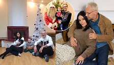 Aras Vėberis su &scaron;eima