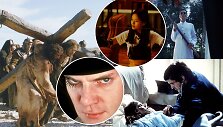 Kadrai i&scaron; filmų &bdquo;Prisukamas apelsinas&ldquo;, &bdquo;Kristaus kančia&ldquo;, &bdquo;Žmogaus &scaron;imtakojis&ldquo;, &bdquo;Egzorcistas&ldquo;