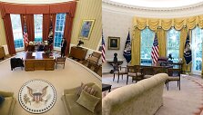 B.Obamos (kairėje) ir D.Trumpo Ovalusis kabinetas
