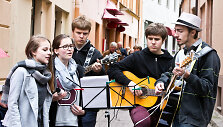 Gatvės muzikos dienos Vilniuje akimirka