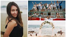 Justina Juozaitytė, akimirkos i&scaron; vestuvių Kipre
