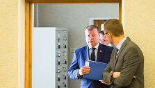 Saulius Skvernelis  pasira&scaron;ė Vyriausybės ir Lietuvos savivaldybių asociacijos susitarimą dėl dvi&scaron;alio bendradarbiavimo