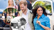 Sasekso hercogai Meghan ir Harry, Archie krik&scaron;tynų akimirkos