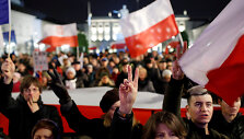 Protestas prie&scaron; teismų reformas Lenkijoje