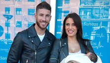 Sergio Ramosas ir Pilar Rubio su sūnumi Marco 