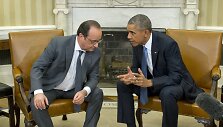 Francois Hollande'as ir Barackas Obama