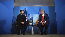 Volodymyras Zelenskis ir Donaldas Trumpas