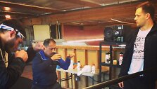 Fizinio rengimo treneris Donatas Janu&scaron;evičius stebi pasiruo&scaron;imą kovai