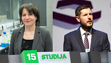 15min studijoje &ndash; VU Gyvybės mokslų centro profesorė Aurelija Žvirbliene ir KTU Cheminės technologijos fakuleto profesorius Dainius Martuzevičius