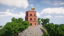 Gedimino pilies bok&scaron;tas žaidime &bdquo;Minecraft&ldquo;