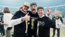 I&scaron; kairės: Gintaras Krapikas, Tautvydas Sabonis, Massimiliano Menetti