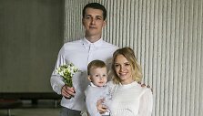 Aktorius Simonas Storpir&scaron;tis su žmona Indre