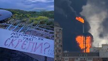 Dronas, kuris atakavo Maskvos naftos perdirbimo gamyklą